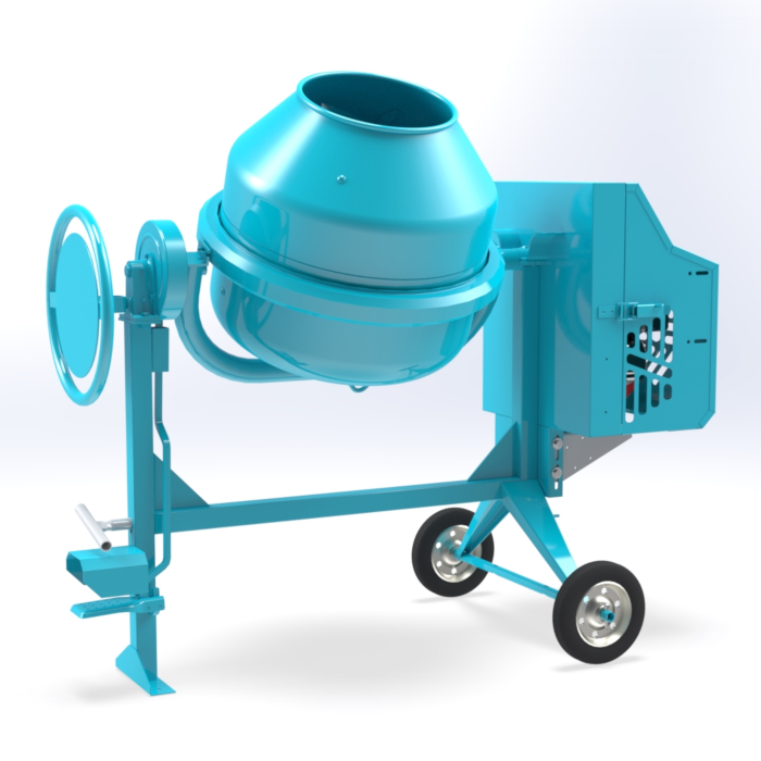 Gasoline concrete mixer 140 lt - C 190 of Concrete mixers | Traditional transmission line by OMAER